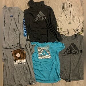 Adidas boys 10/12 bundle 6 shirts